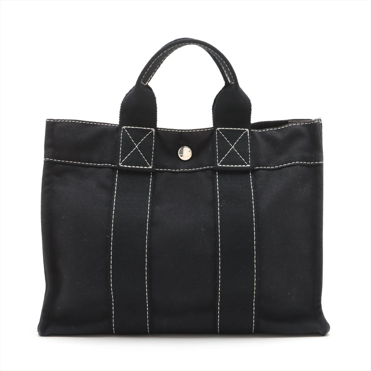エルメス ドーヴィルPM キャンバス ブラック シルバー金具 エルメス ドーヴィルPM キャンバス ブラック シルバー金具