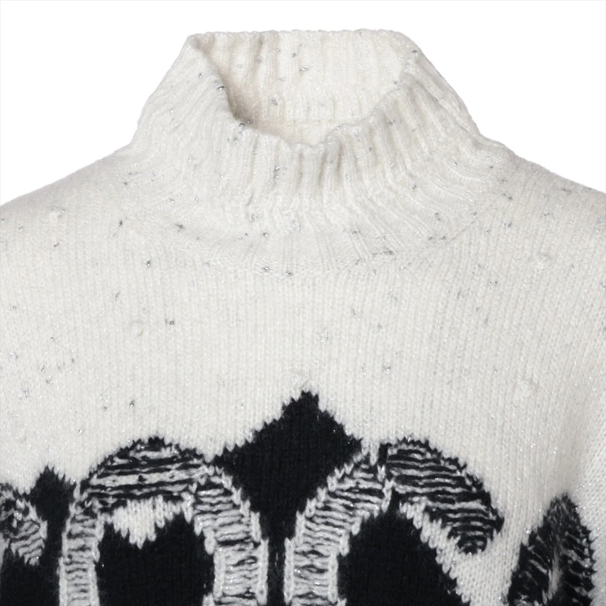 極美品 24nCHANELココネージュニット38 シャネル ココネージュ カシミヤ×シルク ニット 38 レディース