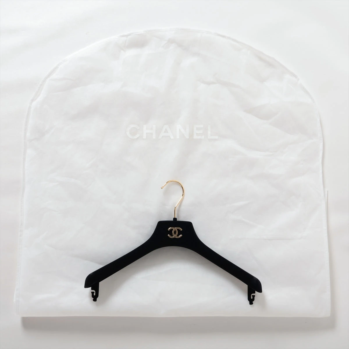CHANEL ハンガー ココボタン シャネル ココボタン 23SS コットン×ナイロン ノーカラージャケット 34