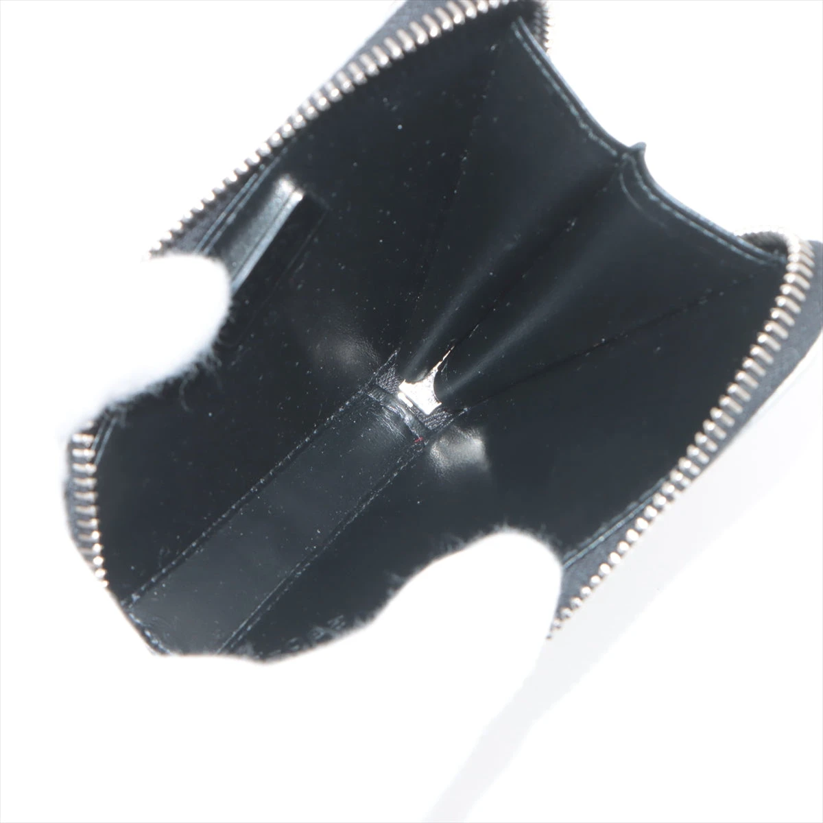 プラダ パテントレザー チェーンショルダーバッグ シルバー 1NR005