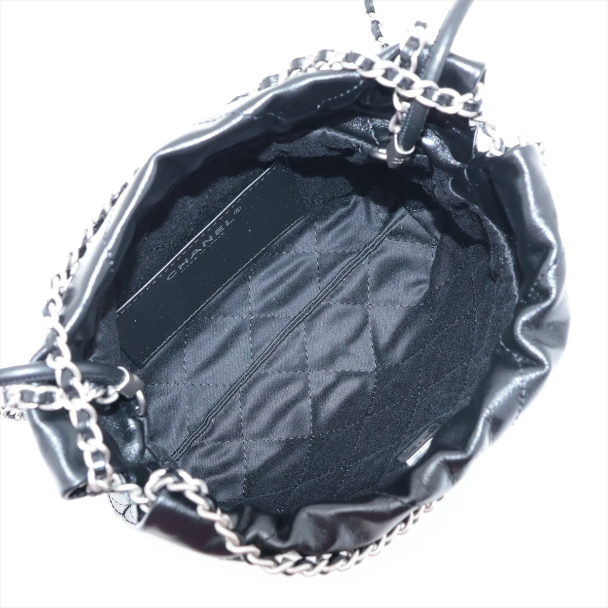 シャネル シャネル22ミニ シャイニーカーフスキン チェーンショルダー