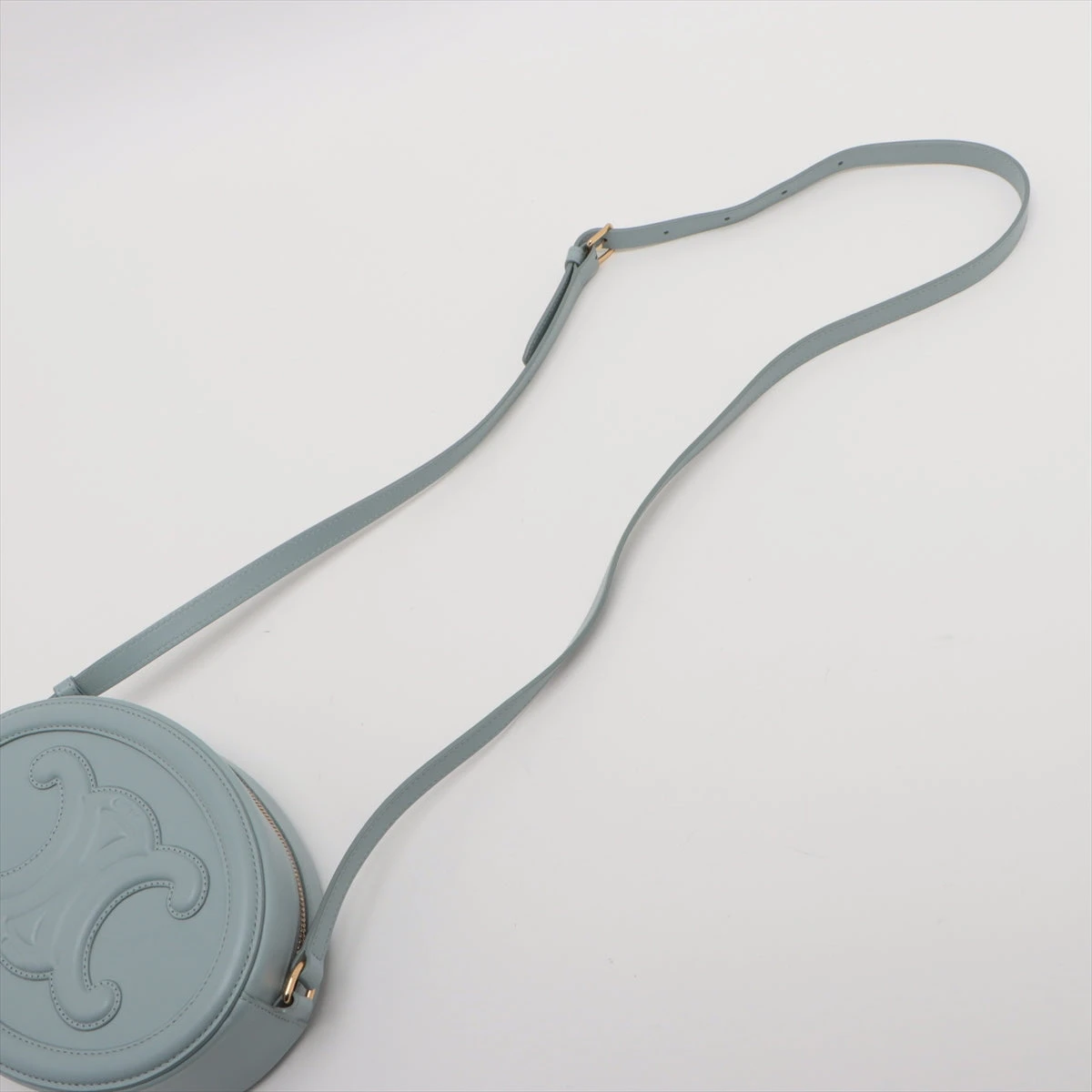 セリーヌ オーバルパース キュイル トリオンフ レザー ショルダー