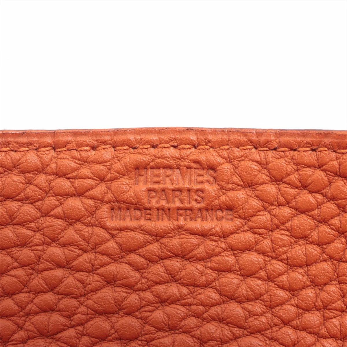 エルメス　ヴィドポッシュ D刻印 オレンジ レザー トリヨンクレマンス HERMES - エルメス ヴィドポッシュ D刻印 オレンジ レザー