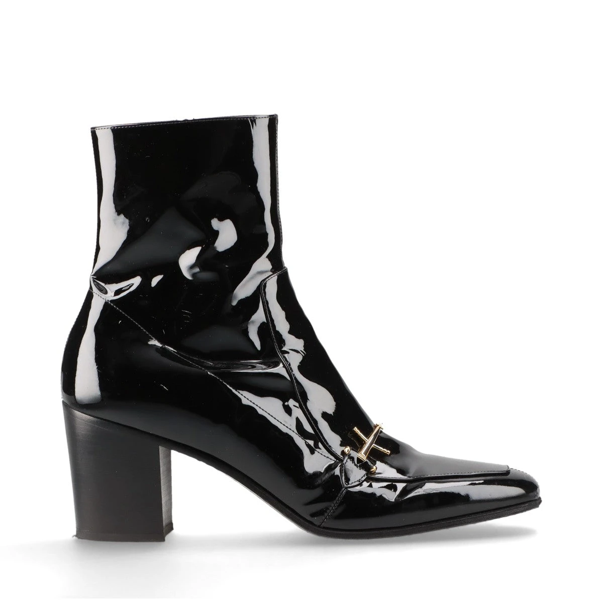 サンローランパリ パテントレザー ブーツ 44 メンズ ブラック サンローランパリ パテントレザー ブーツ 44 メンズ ブラック