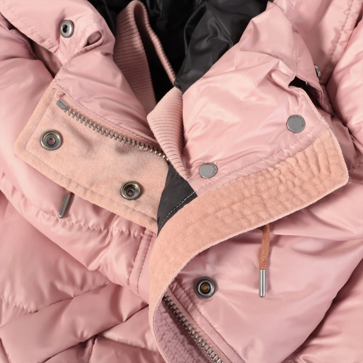 コーチ ポリエステル ダウンジャケット XS レディース ピンク F36161