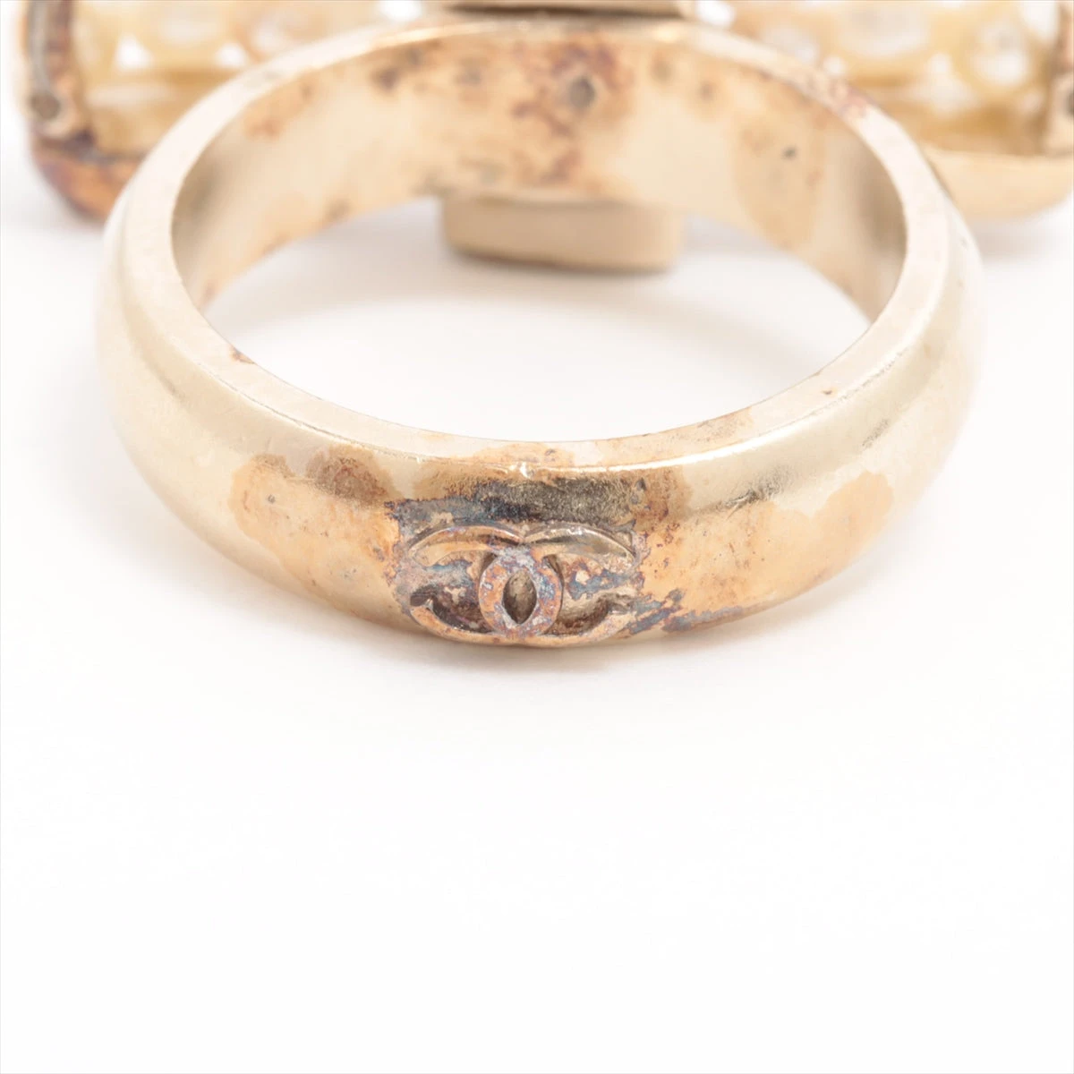 希少】ヴィンテージCHANEL パールリボンリング