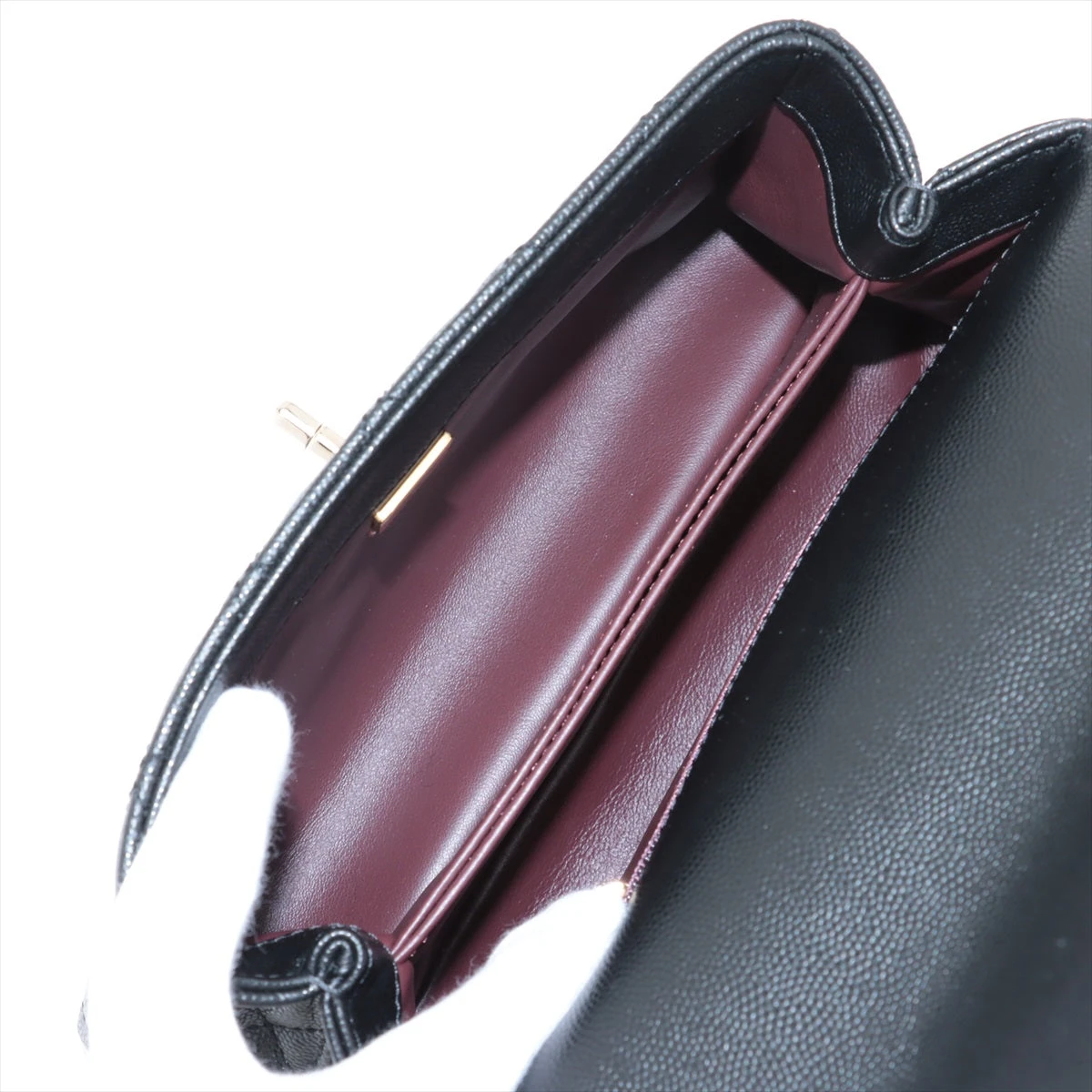 シャネル ココハンドル24 XS キャビアスキン 2WAYハンドバッグ