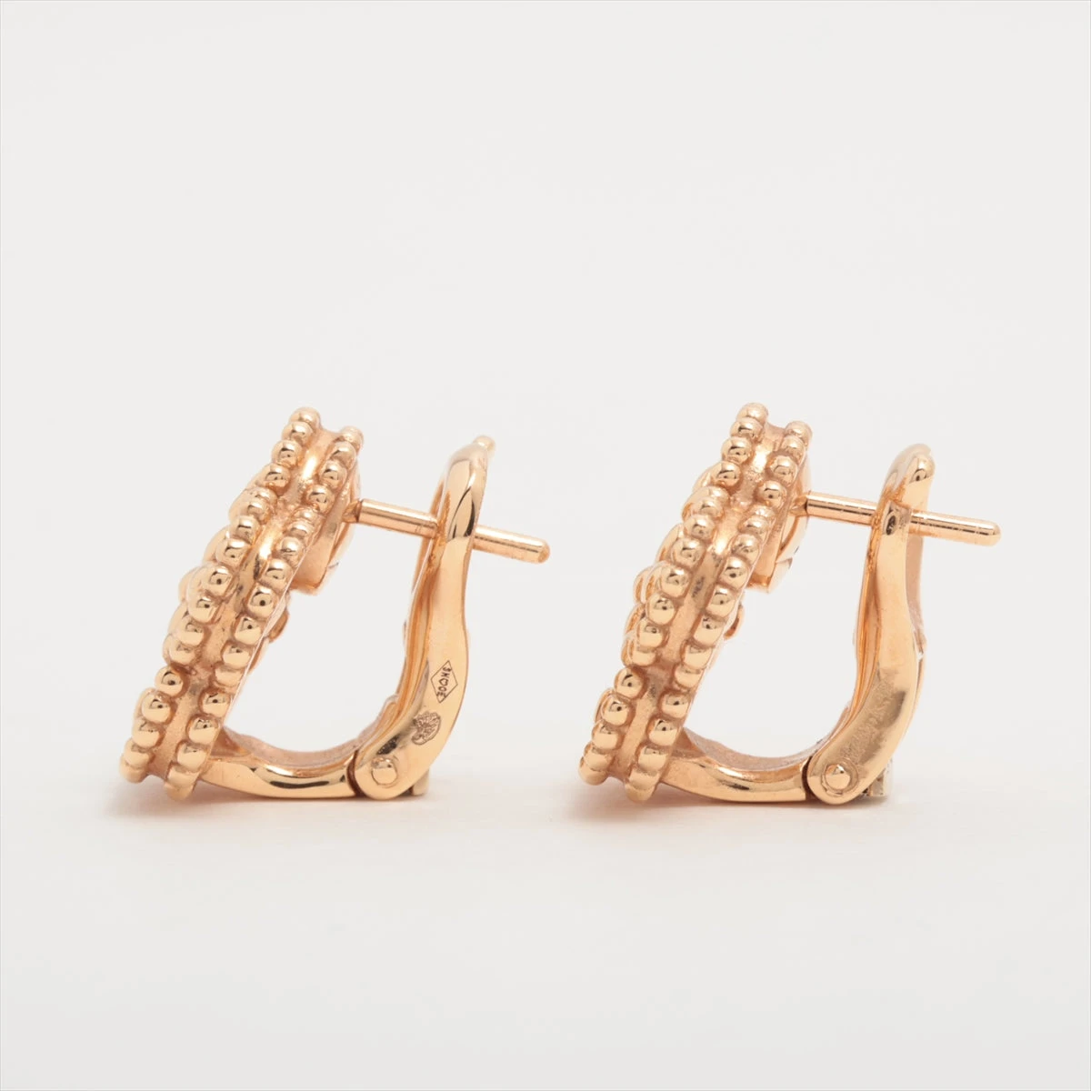 ラッキー スプリング イヤリング、プラムブロッサム 18K ローズ