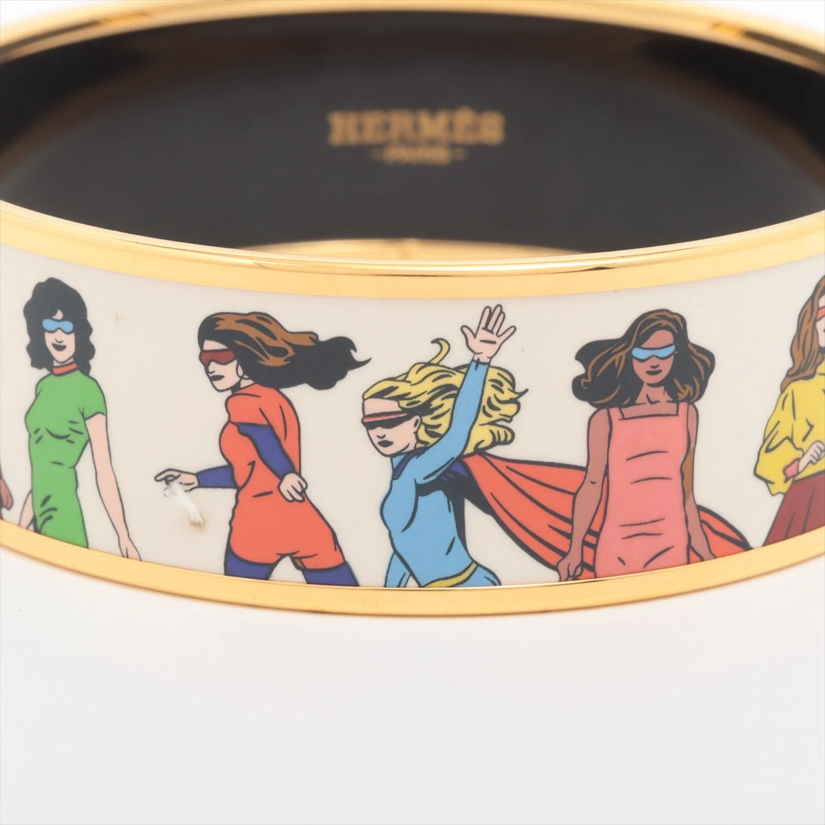 HERMES エルメス エマイユ バングル エルメス エマイユGM バングル GP AP088246｜中古ブランド品