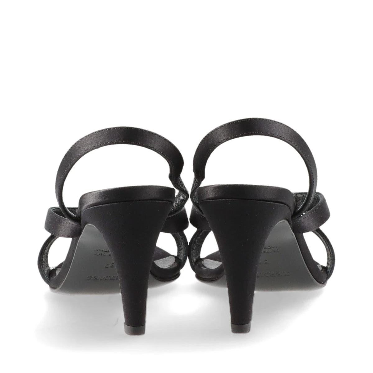 モノグラム　ミニ　サテン　ブラックサンダル　37H モノグラム ミニ サテン ブラックサンダル 37H 【公式通販】