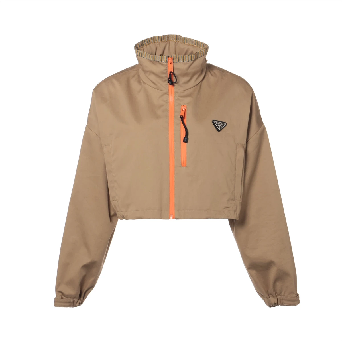 プラダ トライアングルロゴ 21AW コットン×ポリウレタン ジャケット 36 