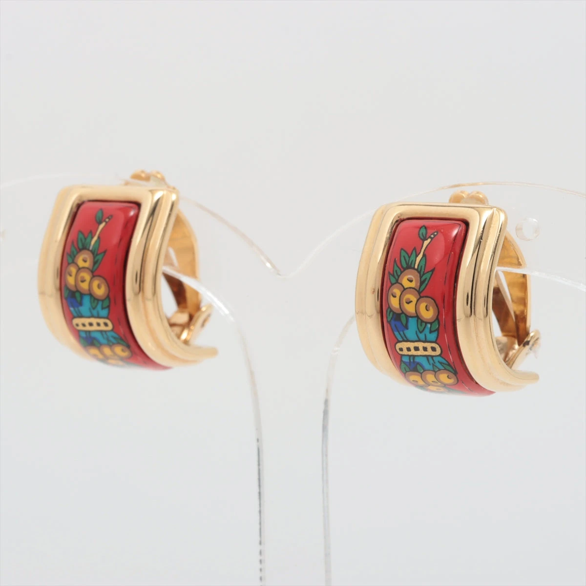 エルメス エマイユ イヤリング(両耳用) GP ゴールド A3114407｜中古 