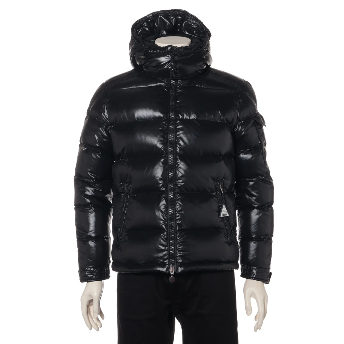 モンクレール MAYA 09年 ナイロン ダウンジャケット 1 メンズ ブラック