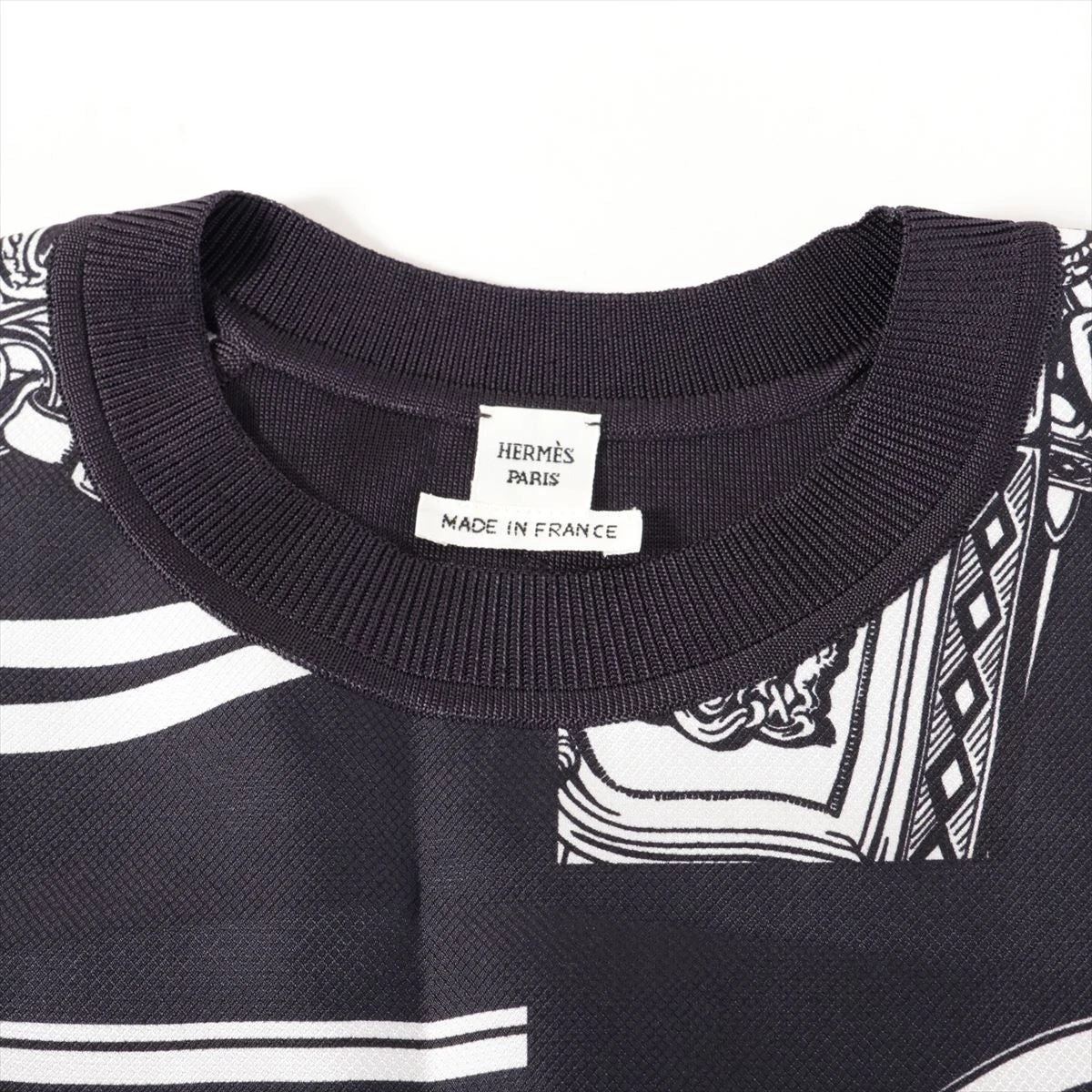 HERMES　エルメス　ノースリーブ　リブカットソー　40　aq10777 HERMES エルメス ノースリーブ リブカットソー 40 aq10777