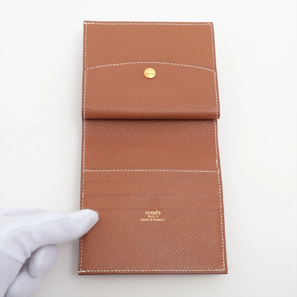 エルメス　MC2 ガリレイ　ヴォーエプソン　折り財布 HERMES - 希少 新品 エルメス 財布 二つ折りMC2 ガリレイ ヴォー