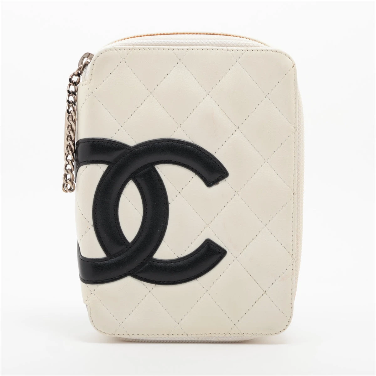 シャネル CHANEL カンボンラインポーチ ラムスキン ココマーク マトラッセ