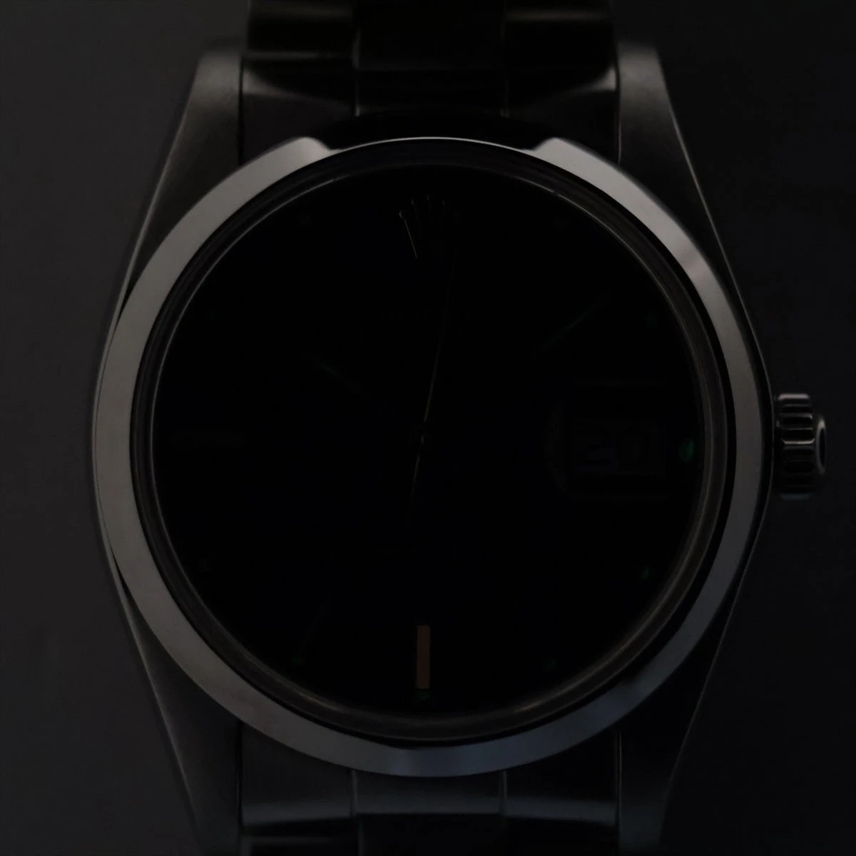 ROLEX 6694 オイスターデイト プレシジョン ブラック 手巻き 稼働 ロレックス オイスターデイト プレシジョン 6694 SS 手巻き