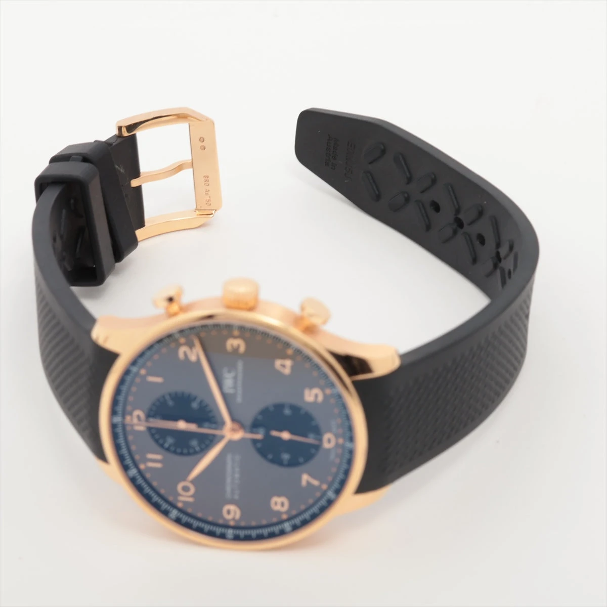 IWC ポルトギーゼ IW371610 PG×ラバー AT グレー文字盤 A3161156｜中古