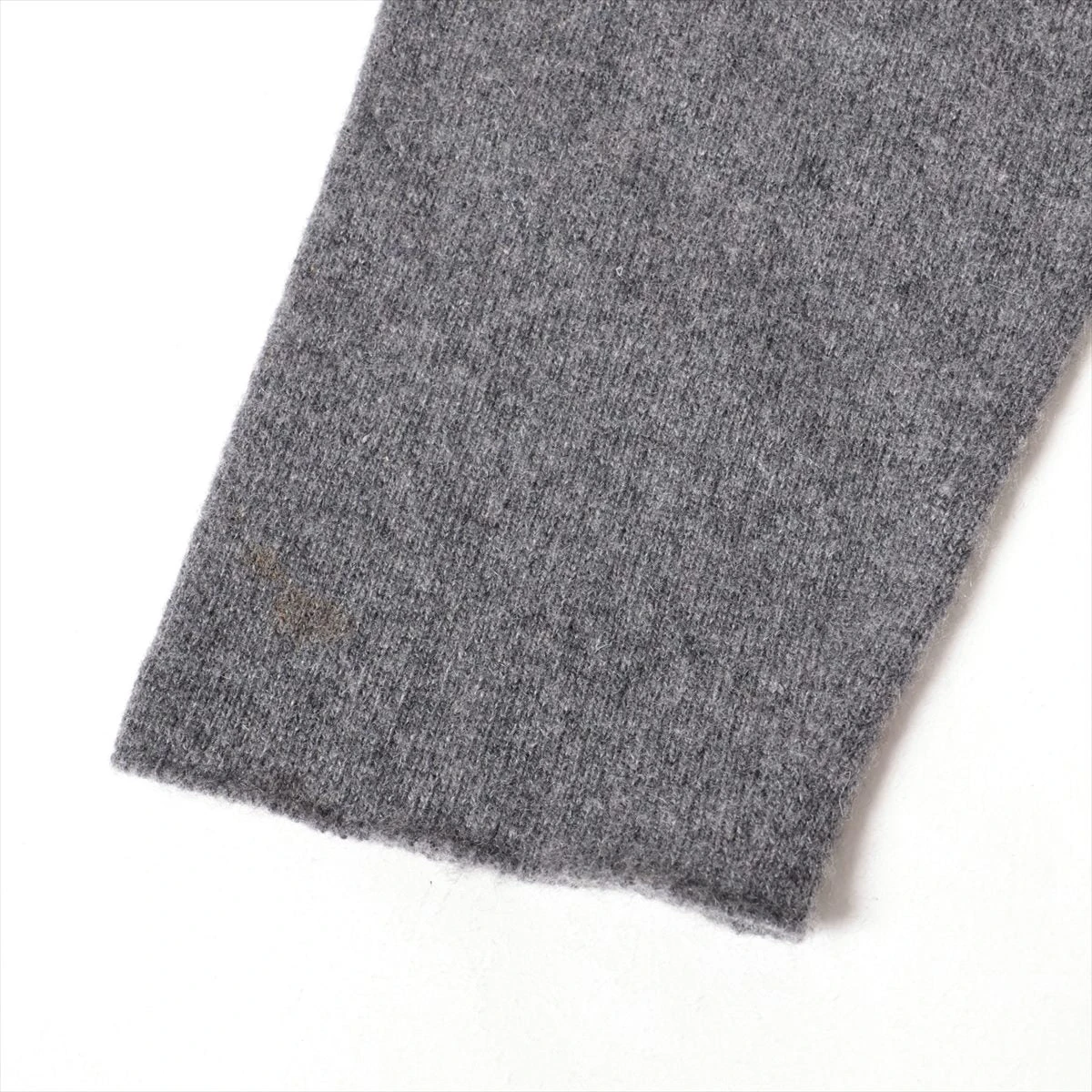 ルシアンペラフィネ カシミヤ ニット M メンズ グレー ラインストーン