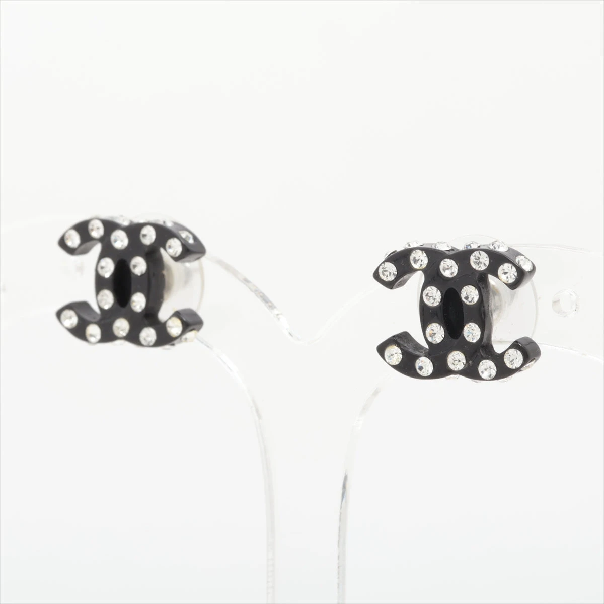 CHANEL シャネル ココ ラインストーン 04A 片耳 ピアス シャネル ココマーク 04A ピアス(両耳用) プラスチック×ライン