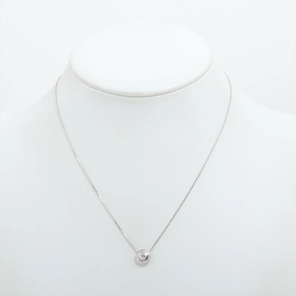 カルティエ ダムール ダイヤ ネックレス 750(WG) 3.9g A3151215