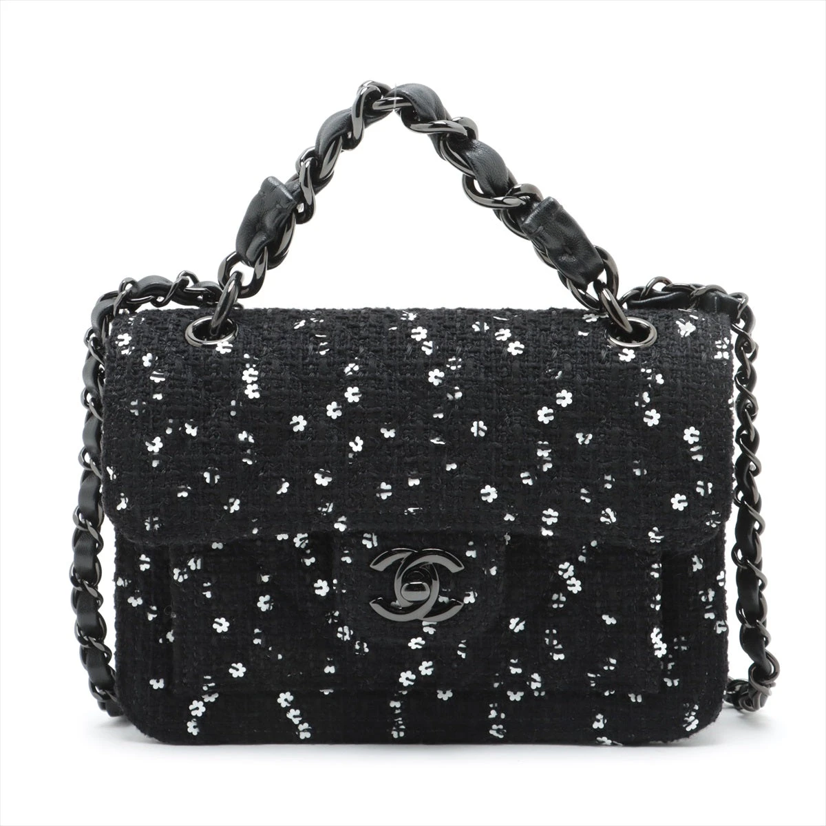 シャネル ショルダーバッグ マトラッセ ツイードショルダー CHANEL シャネル ショルダーバッグ マトラッセ Wフラップ