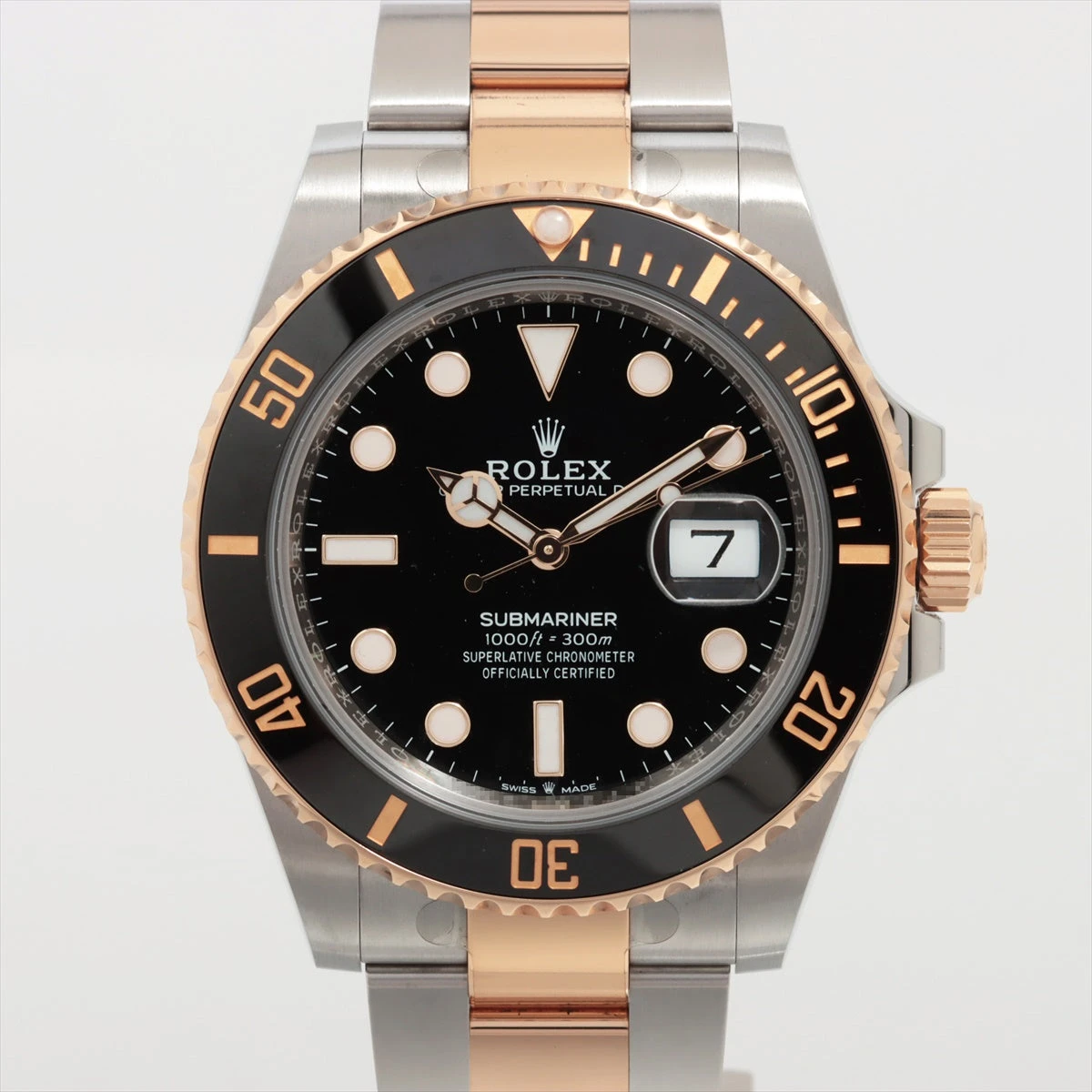 ロレックス サブマリーナ用 ROLEX 126613  1コマ ネジ付  のみ ロレックス サブマリーナ 126613LN SS×YG AT 黒文字盤 あまり