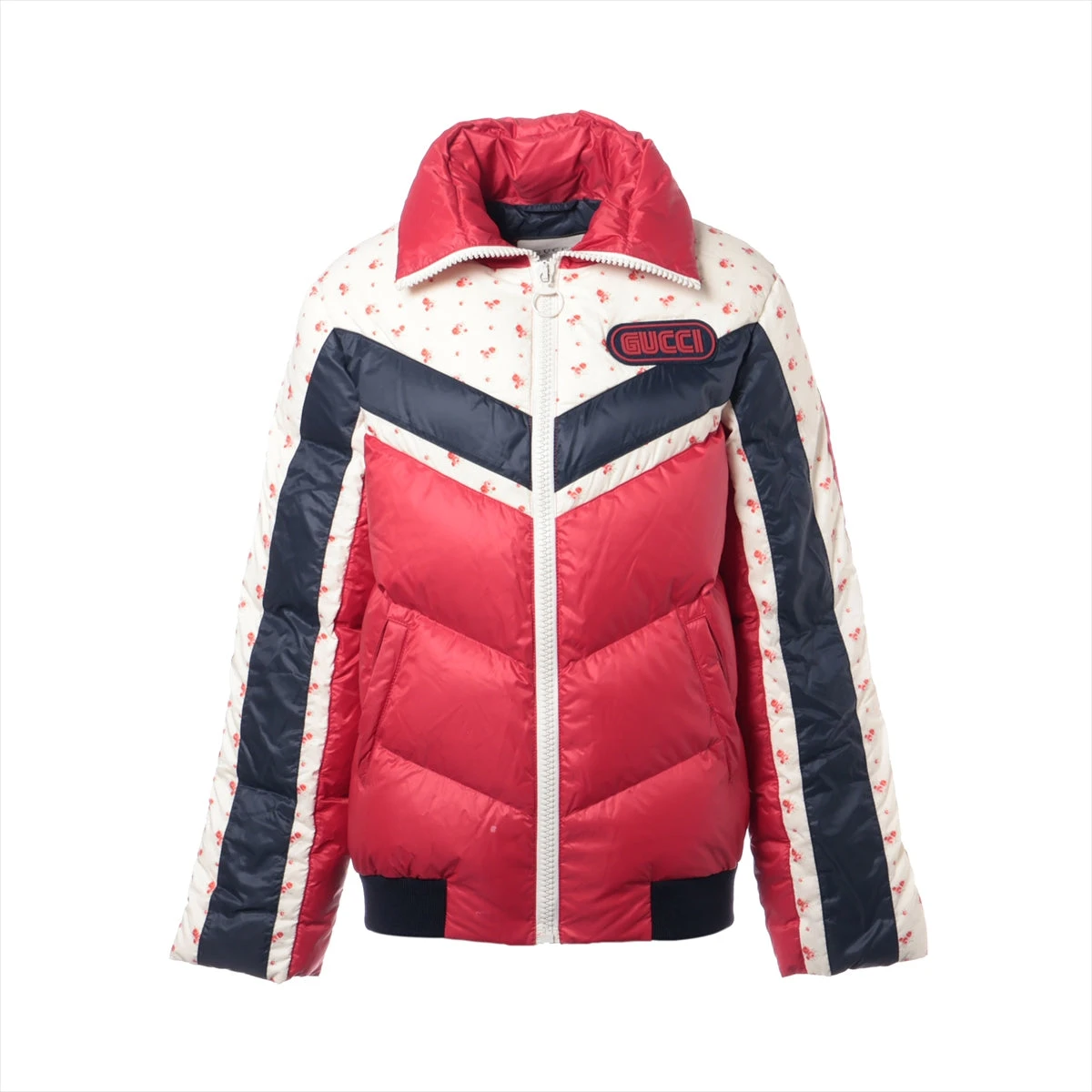 GUCCI ナイロンジャケット ネイビー/レッド