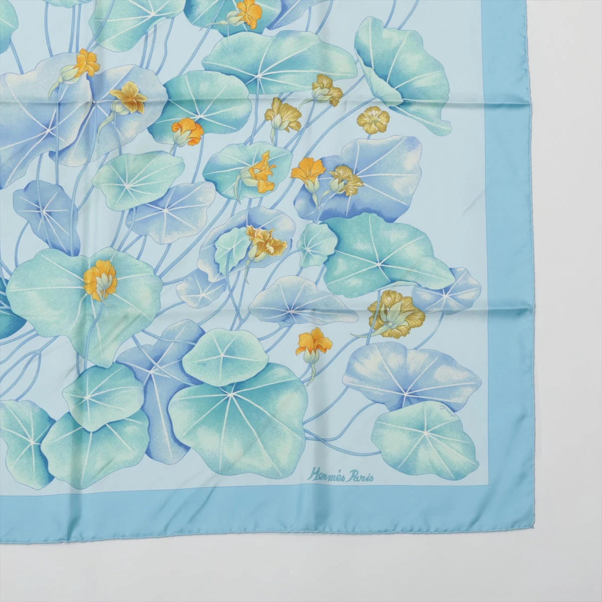 K319-45 美品 HERMES エルメス プチカレ 40 金蓮花 スカーフ K319-45 美品 HERMES エルメス プチカレ 40 金蓮花 スカーフ