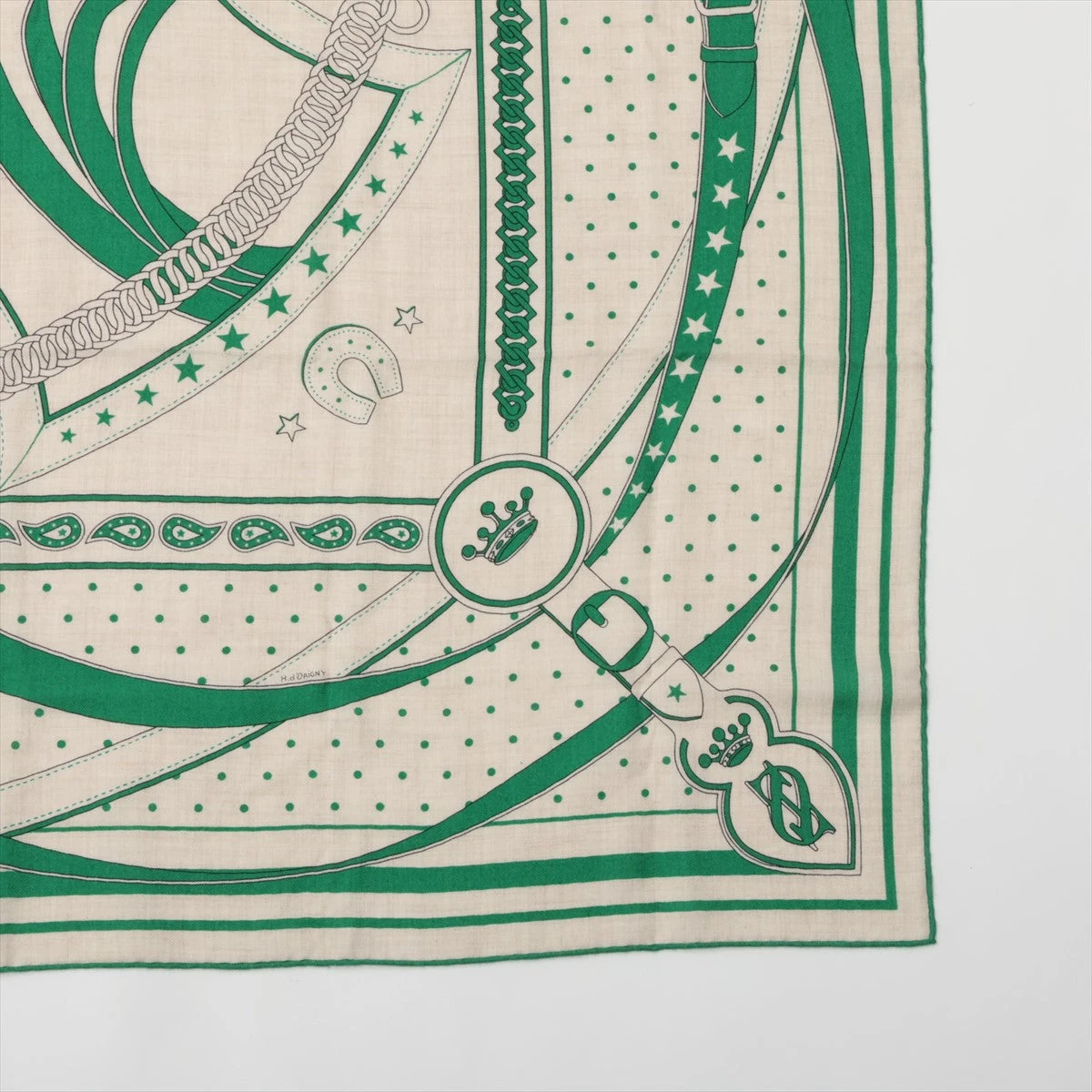 エルメス カレジェアン LA PROMENADE DU MATIN 朝の散歩 スカーフ