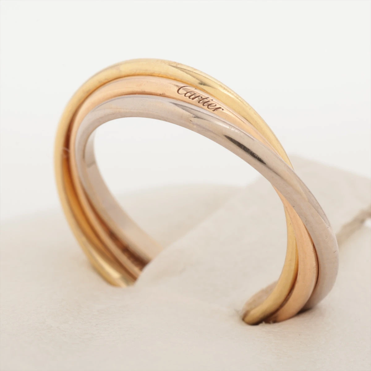 あ*3様 Cartier カルティエ　トリニティリング 750 ゴールド サイズ カルティエ トリニティ リング 750(YG×PG×WG) 3.0g 47 A3144014