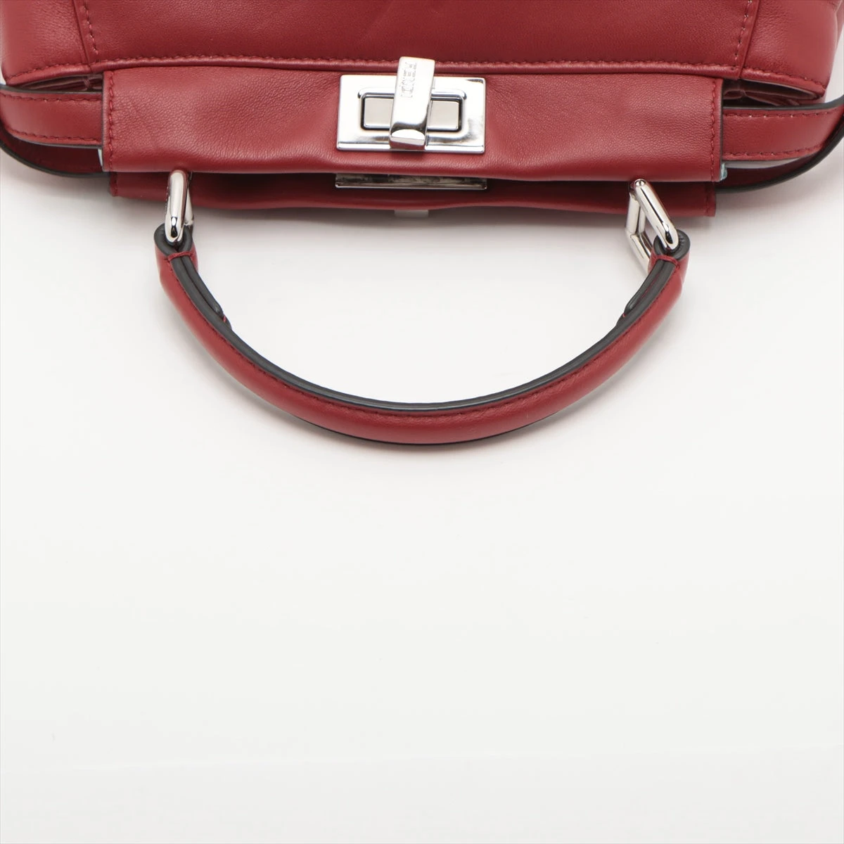 フェンディ ミニピーカブー モンスター レザー×パイソン 2WAY  