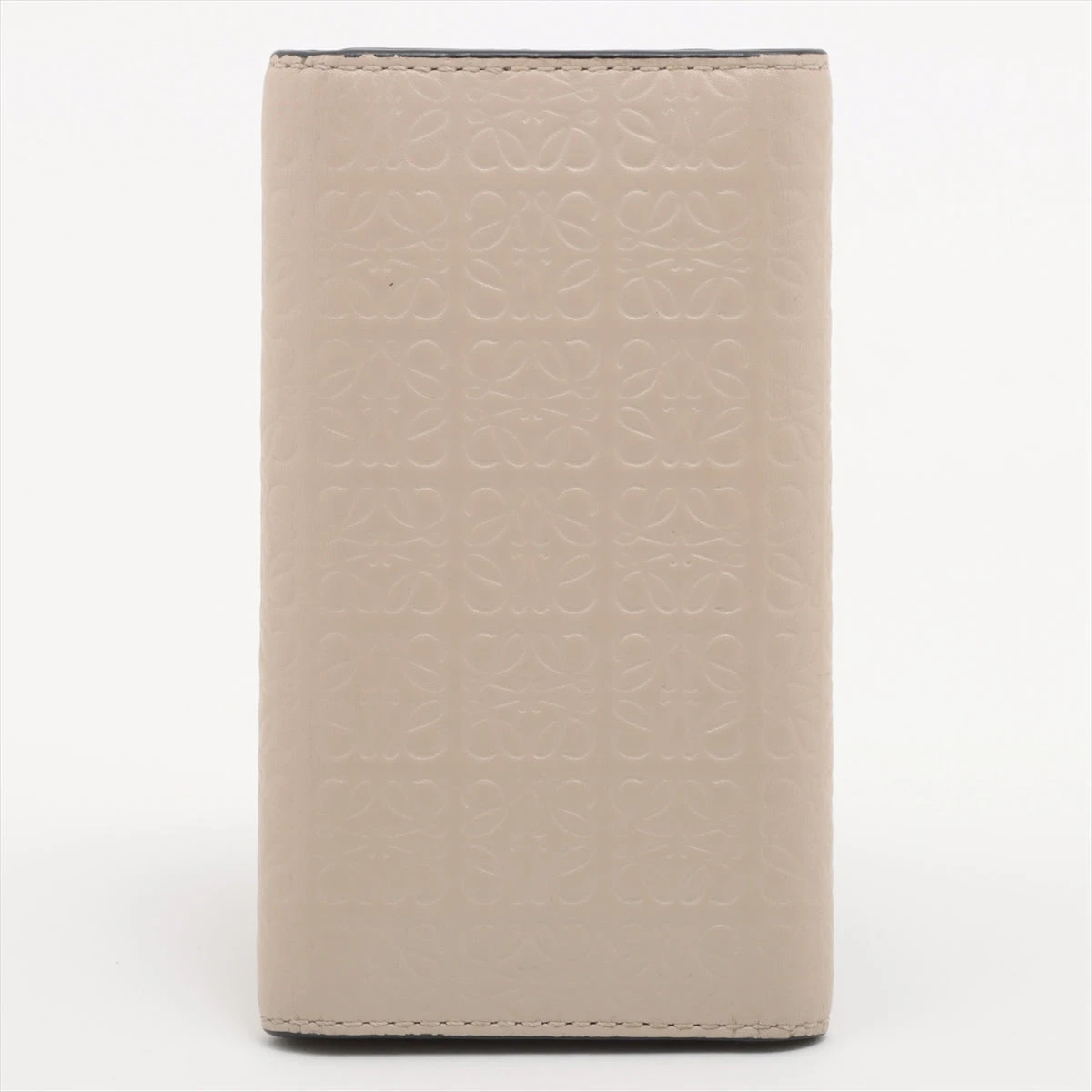 LOEWE ロエベ キーケース リピートアナグラム　ベージュ LOEWE ロエベ リピート アナグラム柄 キーケース レザー