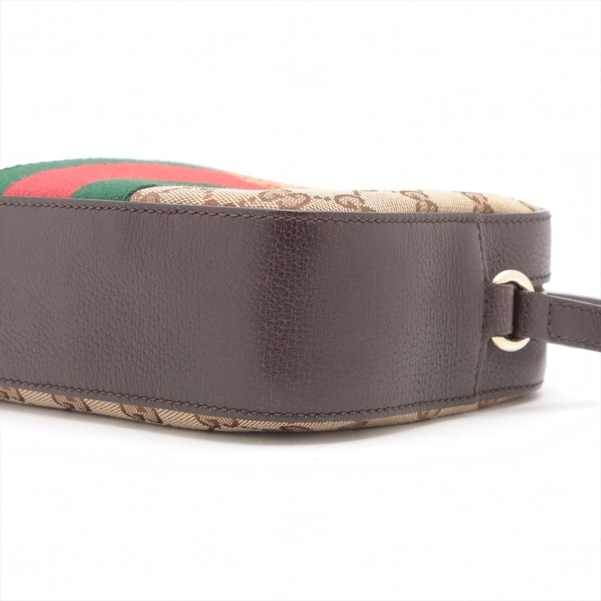 グッチ GGキャンバス ウェブビー ショルダーバッグ ブラウン