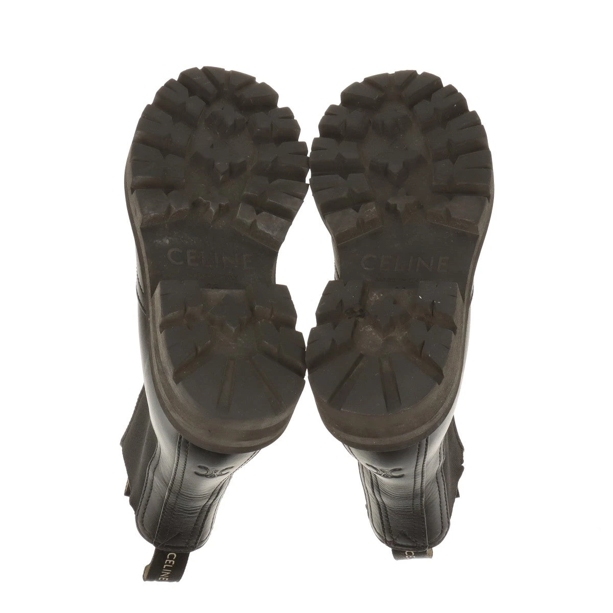 セリーヌ トリオンフ レザー サイドゴアブーツ 36 レディース ブラック