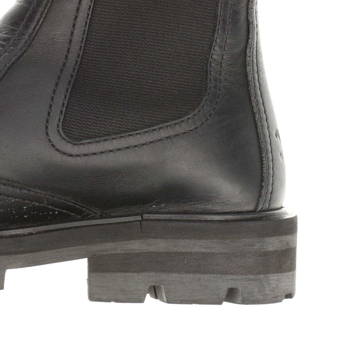 セリーヌ トリオンフ レザー サイドゴアブーツ 36 レディース ブラック