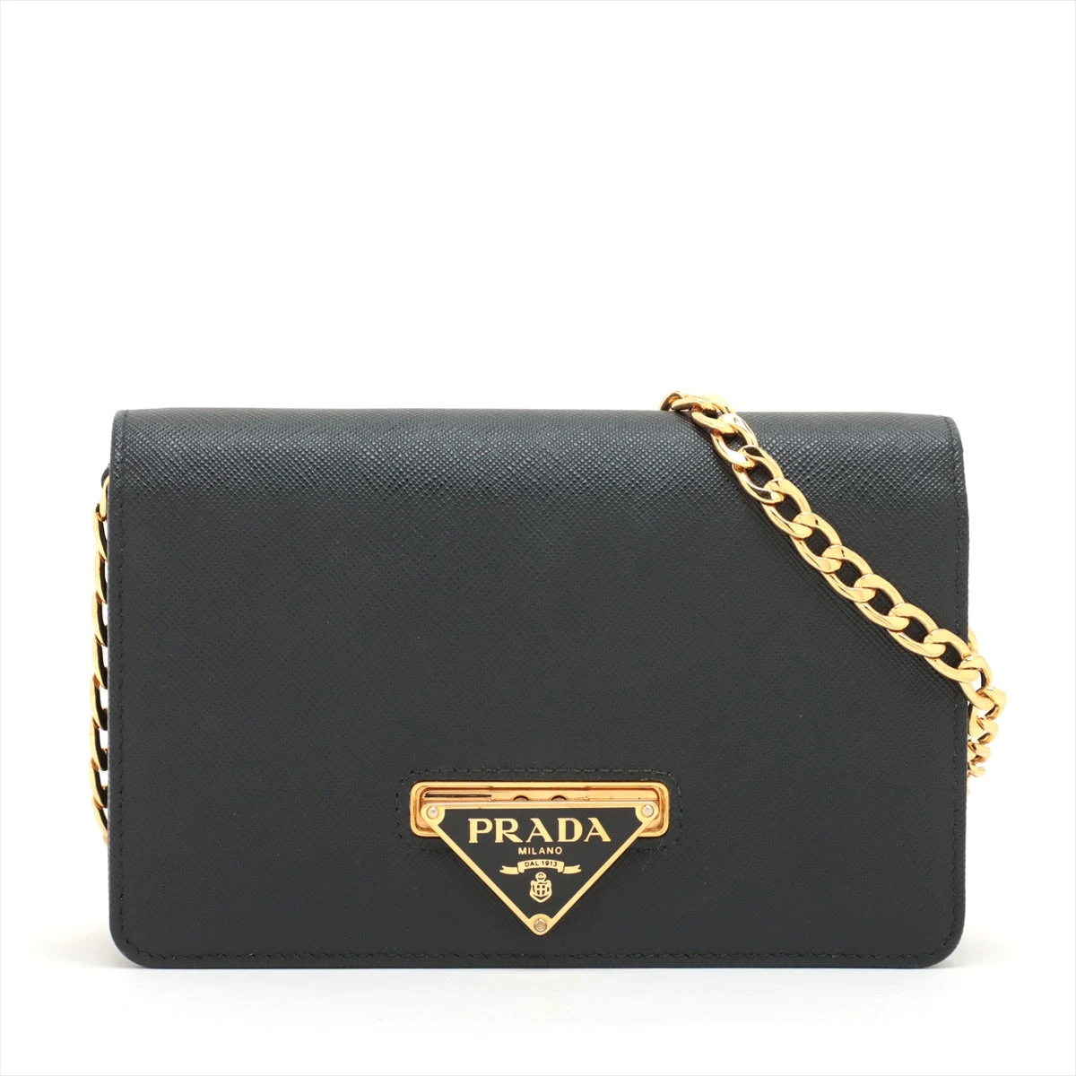 プラダ サフィアーノ チェーンウォレット ブラック 1BP006 A3148999  