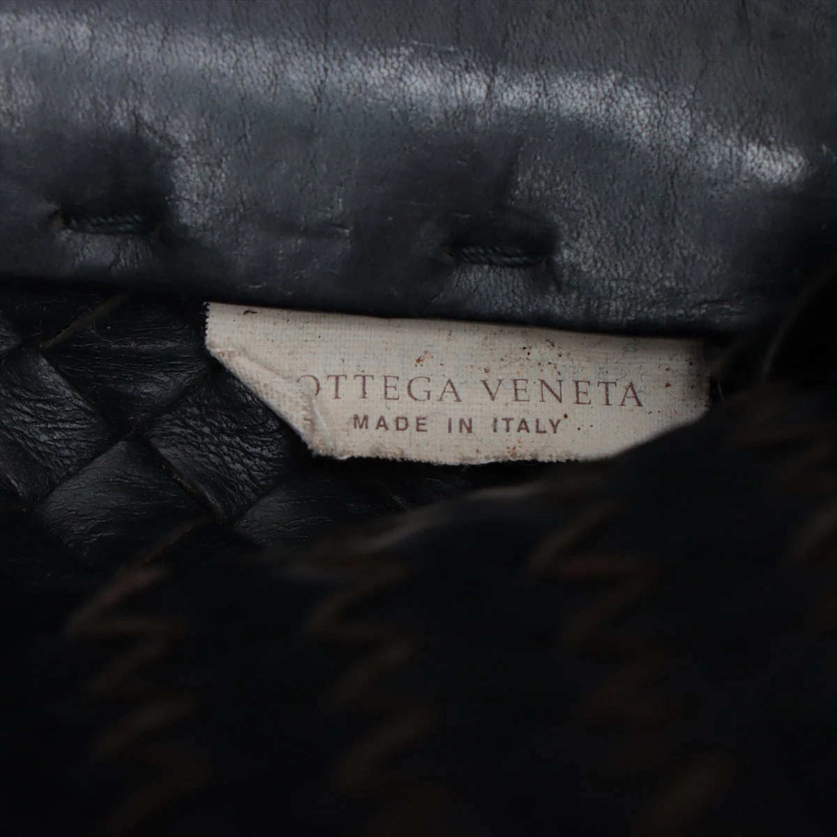 ボッテガヴェネタ イントレチャート カバMM レザー トートバッグ
