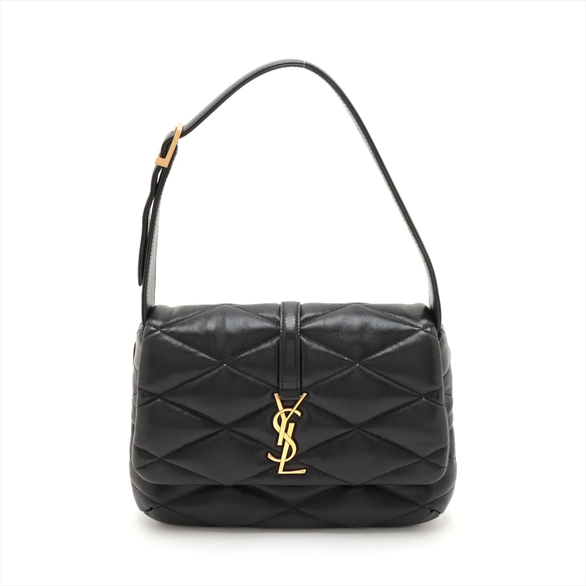 ✨超美品✨サンローランパリ　ショルダーバッグ　ロゴ　レザー　ナイロン　黒 サンローランパリ レザー ワンショルダーバッグ ブラック 698567