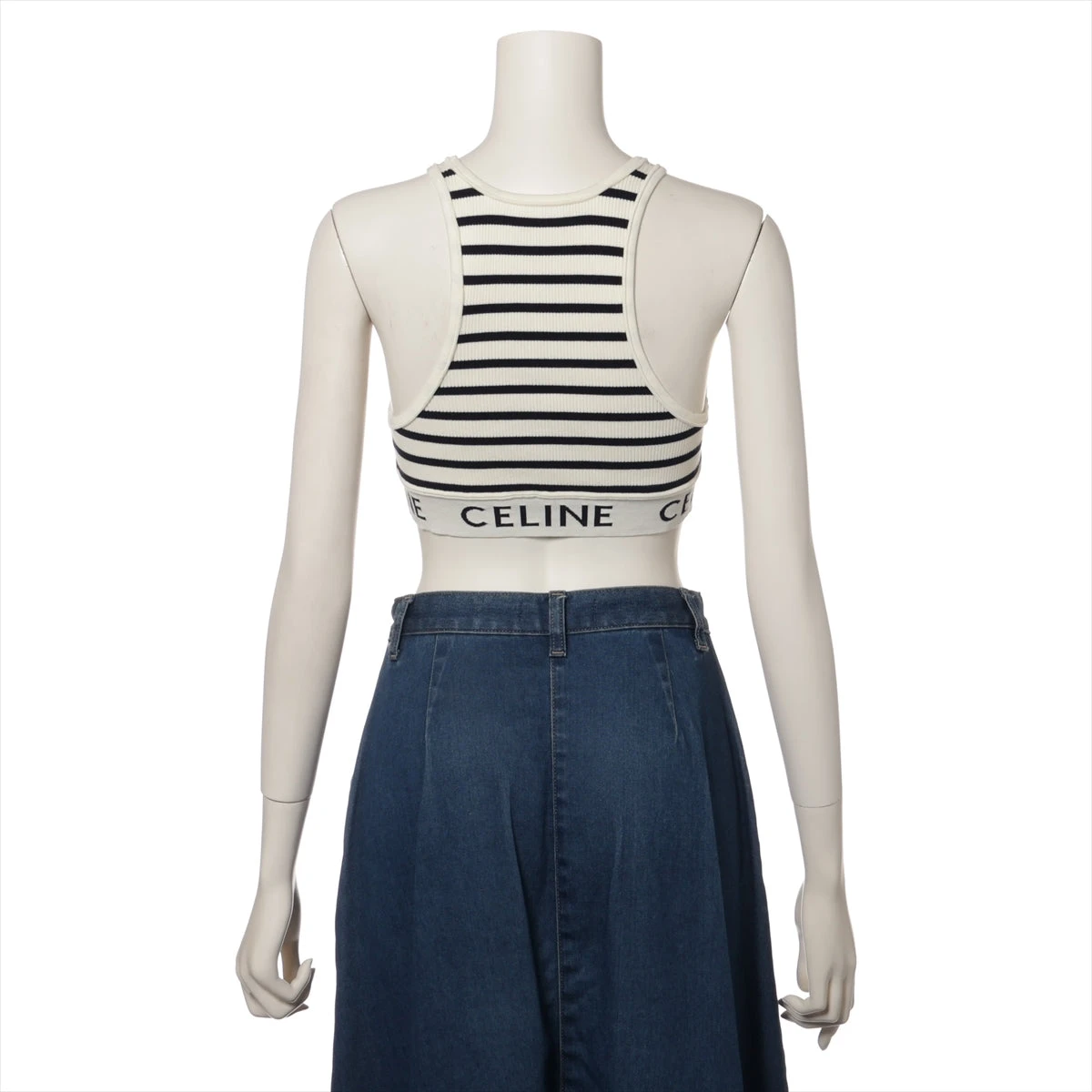 セリーヌ　ブラトップ 広尾店】セリーヌ CELINE ロゴ ニット スポーツブラ タンク