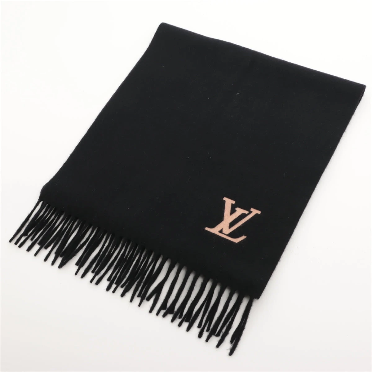 ヴィトン 400788 エシャルプ ジェラム マフラー カシミヤ ブラック  