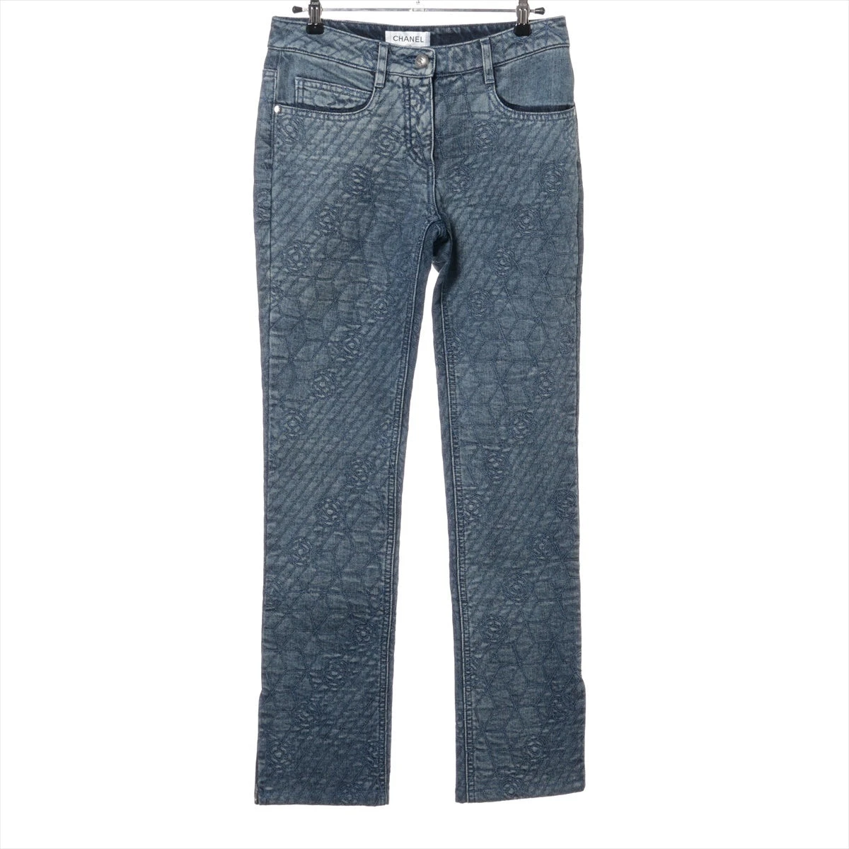 シャネル カメリア デニムパンツ｜中古ブランド品・ブランド古着
