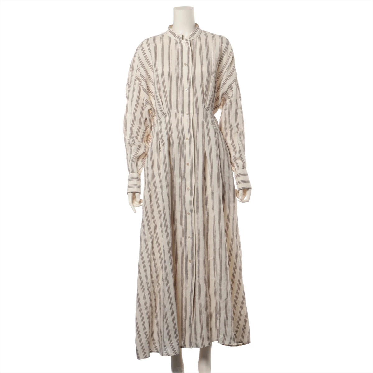 マックスマーラ リネン ワンピース JP44 レディース ベージュ YZ065377