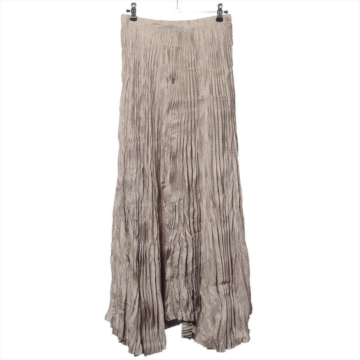 イッセイミヤケ ポリエステル スカート 3 レディース ベージュ  