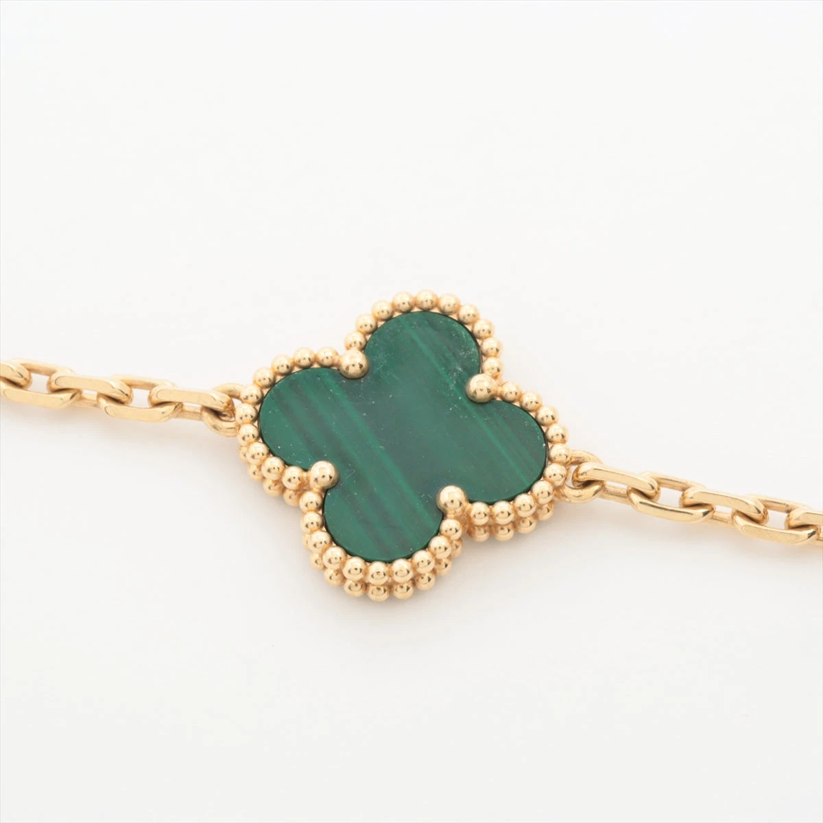 ヴァンクリーフ&アーペル ヴィンテージアルハンブラ 5P マラカイト