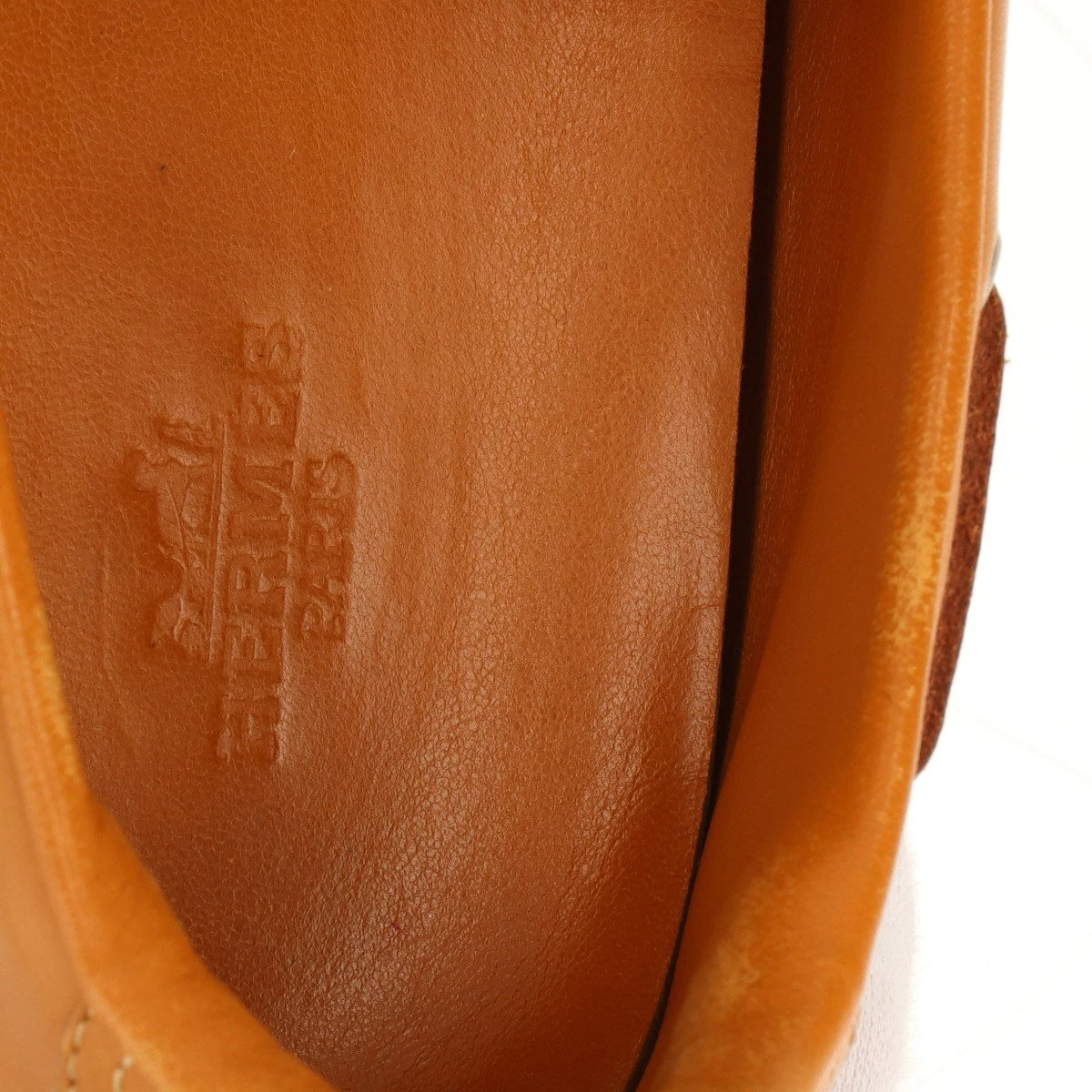 エルメス デッキシューズ 41 エルメス レザー デッキシューズ 41.5 メンズ ブラウン ソルド品