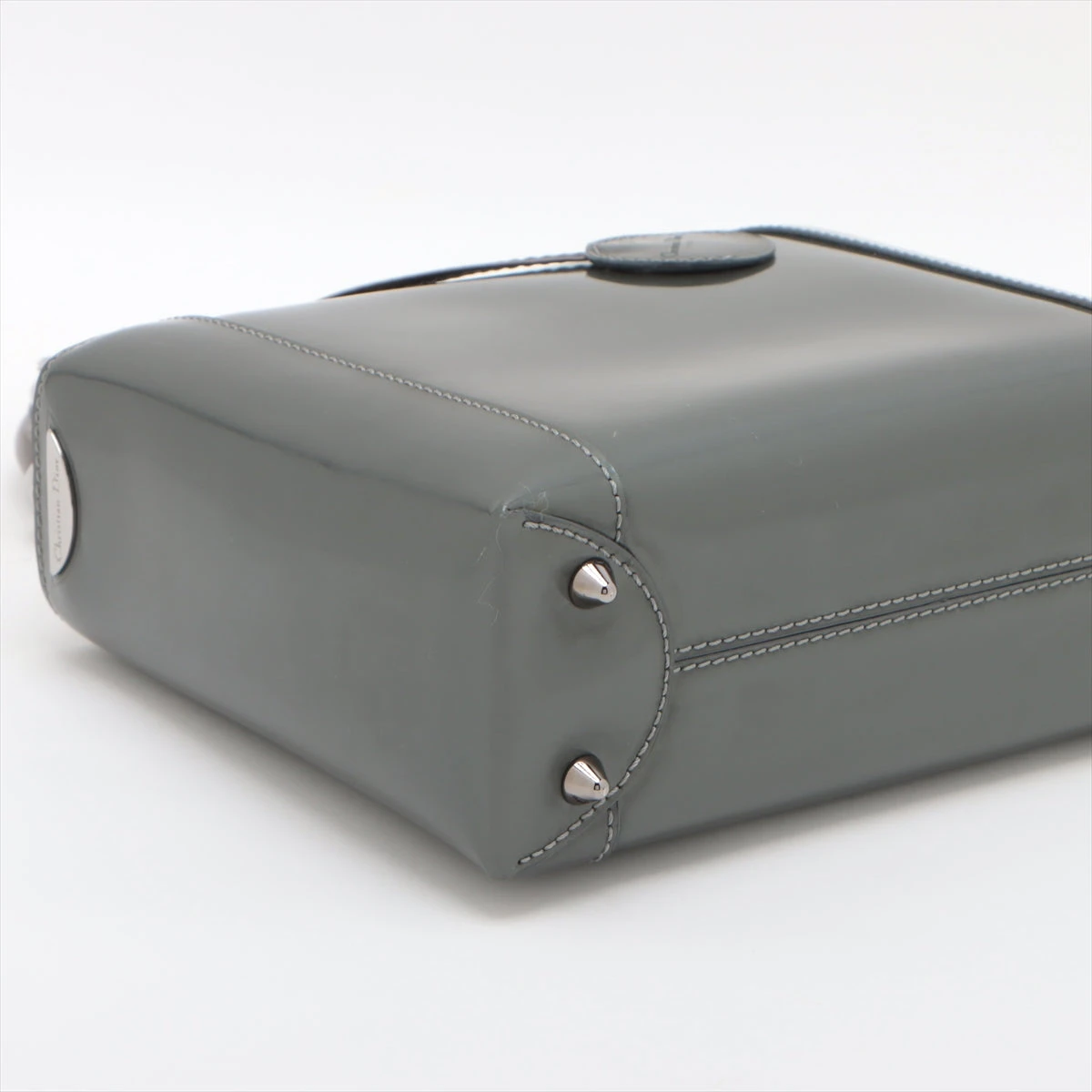 クリスチャン・ディオール マリスパール ハンドバッグ ショルダーバッグ グレー クリスチャンディオール マリスパール パテントレザー 2WAY