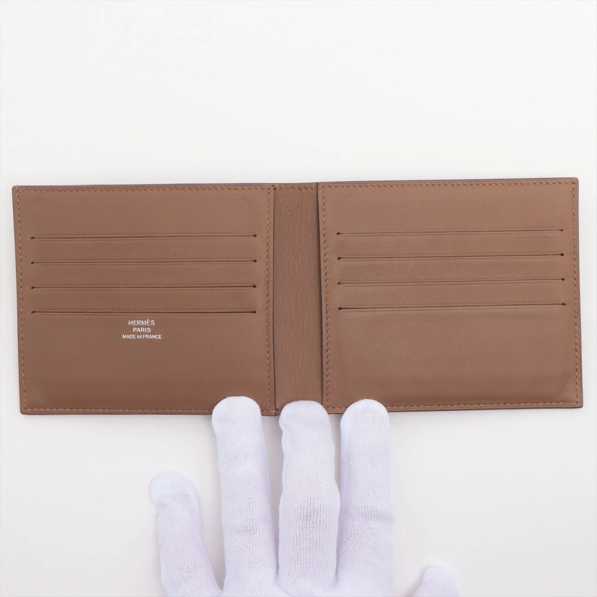 ✨美品✨ エルメス MC2 コペルニクス レザーバレニア 二つ折り財布 ブラウン HERMES エルメス 超豪華 アリゲーター MC2 コペルニクス メンズ