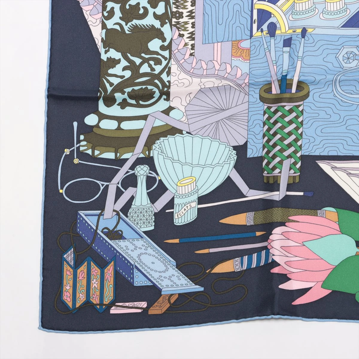エルメス カレ90 Les tresors d un Artiste ある画家の宝物 スカーフ