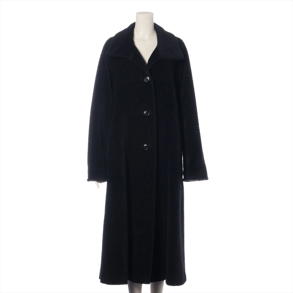 マックスマーラ ウール×アルパカ コート I38 レディース ブラック 32